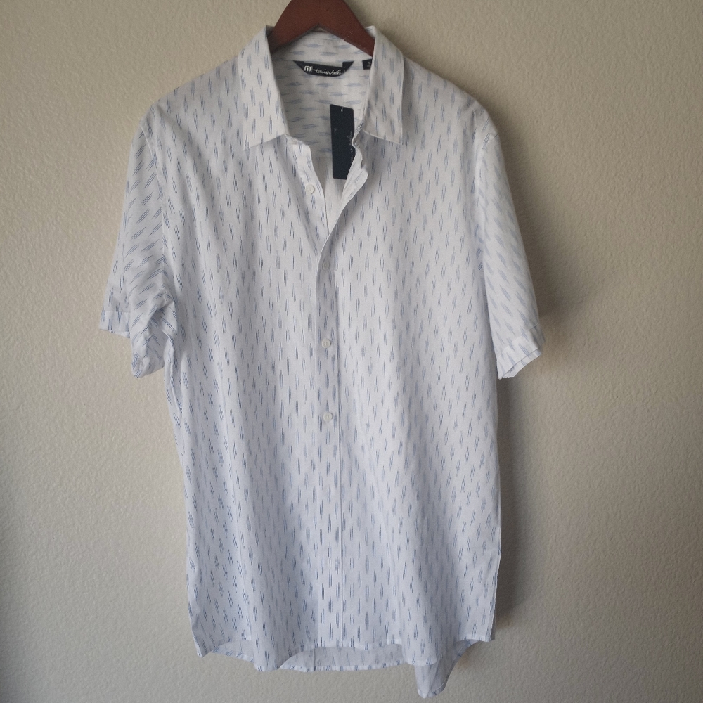 Travis Mathew Men's Button Down Short Sleeve Shirt